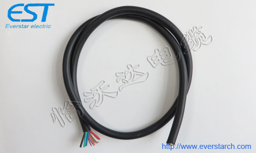 6芯 17AWG + 4芯 24AWG 定制柔性电缆