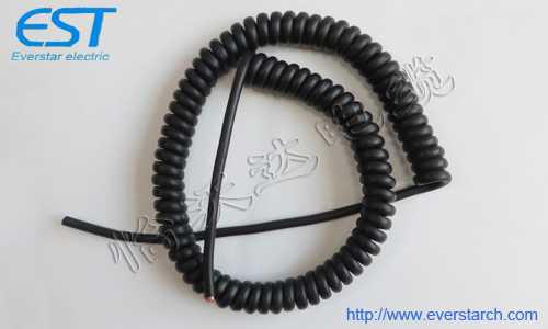 9芯PVC螺旋信号电缆