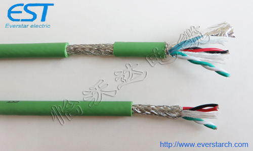 FX10P 4芯 24AWG 双绞屏蔽信号传输柔性控制电缆