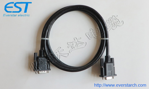 D-SUB接口 DB9P-M/F 公对母 机器设备连接柔性电缆