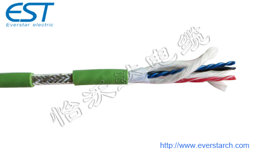 3对对绞抗拉芯屏蔽高柔性拖链控制电缆